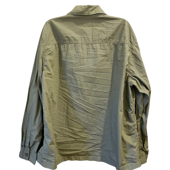 H&M Army Green Men's Shirt Jacket - Picture 7 of 9